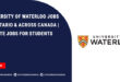 University of Waterloo Jobs